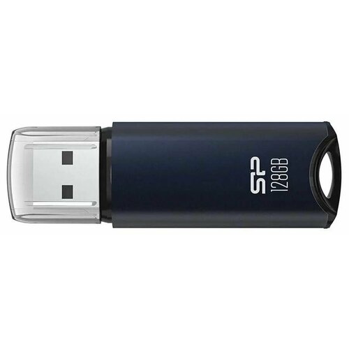 Флешка USB Silicon Power Marvel M02 128ГБ, USB3.0, синий [sp128gbuf3m02v1b] флешка usb silicon power marvel m02 128гб usb3 0 серебристый [sp128gbuf3m02v1s]