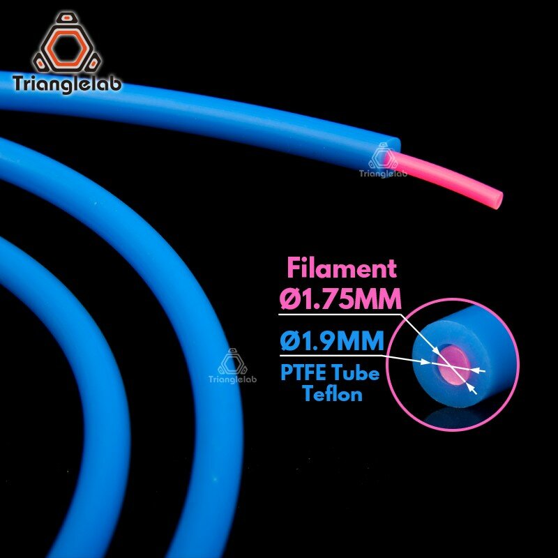 Фторопластовая трубка (PTFE) 4х1.9мм синяя (Trianglelab) 1 метр
