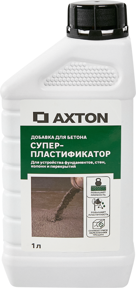 Акстон суперпластификатор для бетона (1 л) / AXTON суперпластификатор добавка для бетона (1 л)