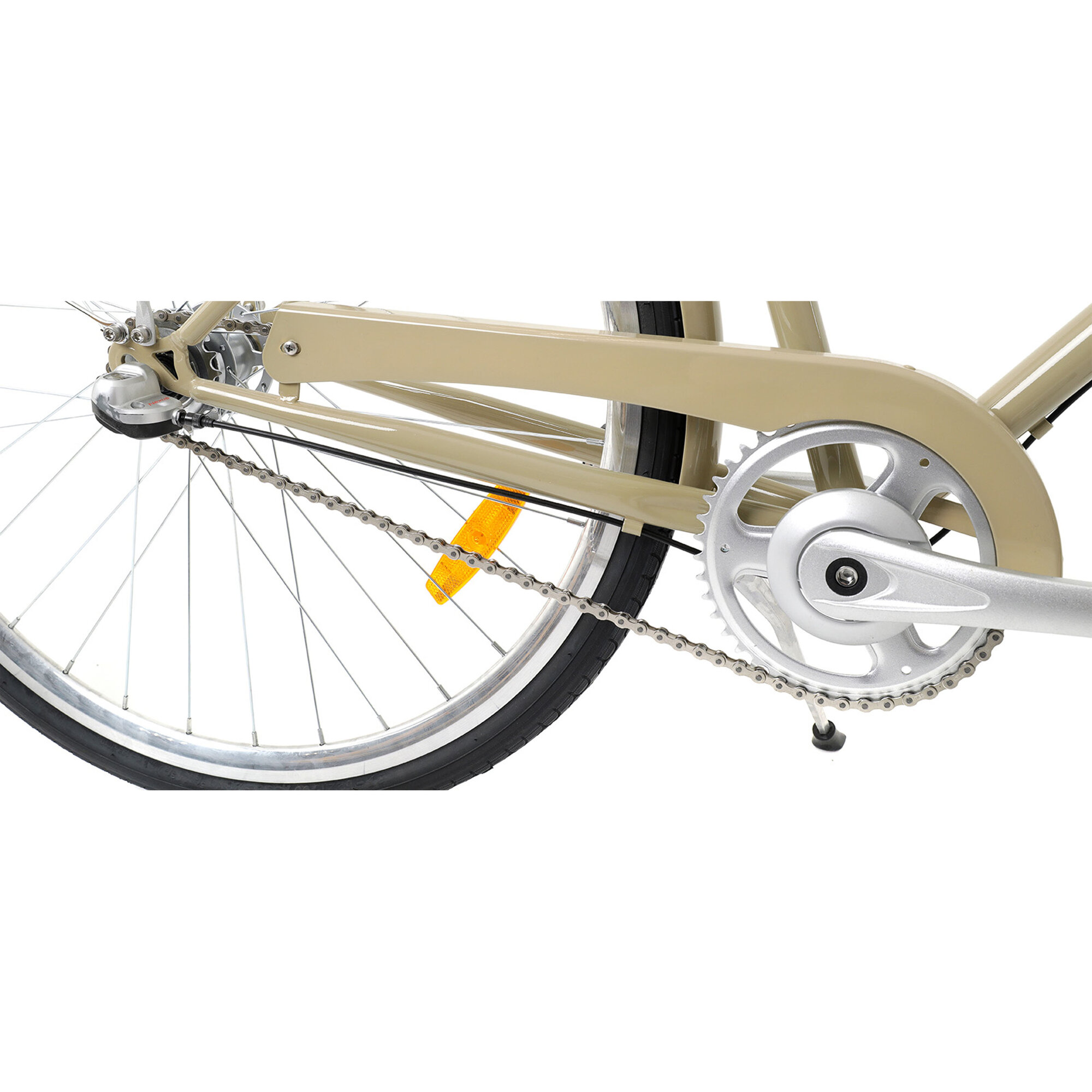 Велосипед BEARBIKE Algeria (2021), городской (взрослый), рама 18", колеса 28", кремовый, 15.55кг [1bkb1c183z02] - фото №15