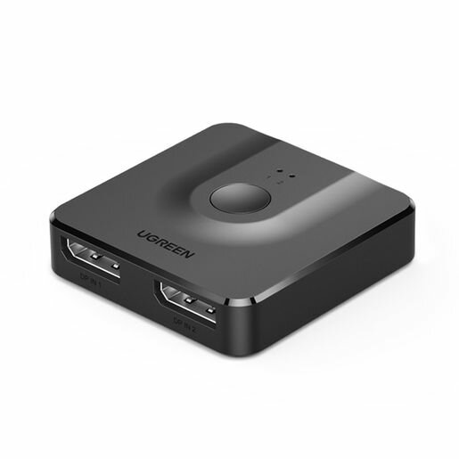 Разветвитель двунаправленный UGREEN CM430 (60622) DisplayPort Bi-directional Switch. Длина кабеля 1м. Цвет: черный.