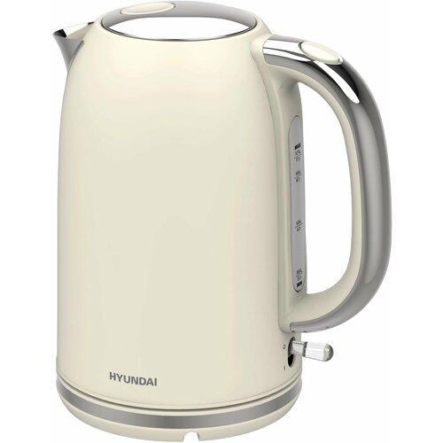 Чайник электрический Hyundai HYK-S9900 17л 2200Вт молочныйсеребристый корпус металл 6378₽