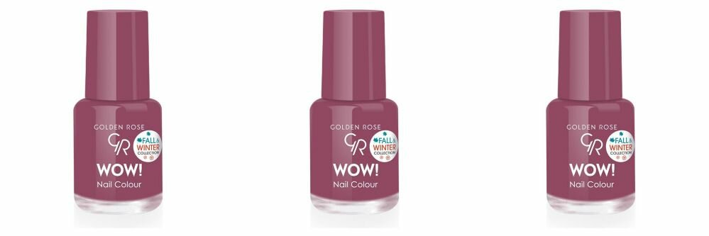 Golden Rose Лак для ногтей WOW! Fall and winter, тон 312, 3 шт.