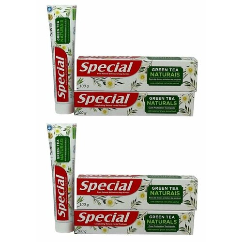 Special Зубная паста Grean Tea, зеленый чай, 100 г, 2 шт.