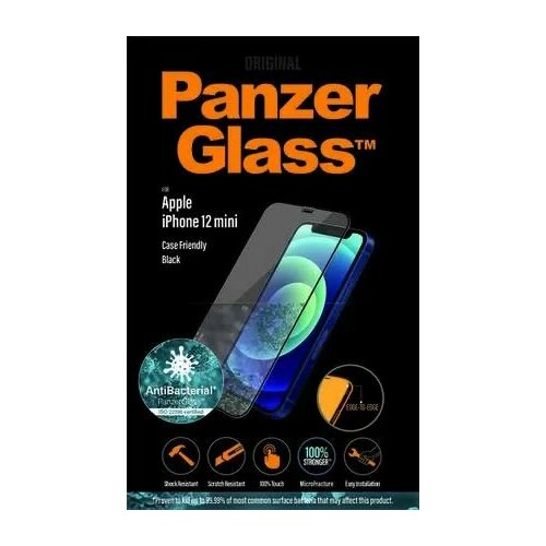 Защитное стекло PanzerGlass AntiBacterial для Apple iPhone 12 mini глянцевое