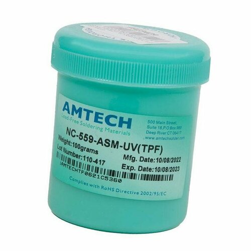 Флюс-гель Amtech NC-559-ASM-UV(TPF) 100 гр nc 559 asm бесплатная доставка 100 г кремового bga флюс паяльной пасты инструмент