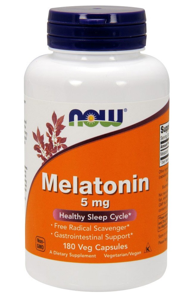 NOW Melatonin 5 mg (180 вег кап)