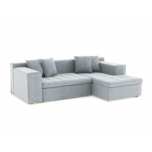 Угловой диван Чикаго Рогожка Дрим Лайт Грей