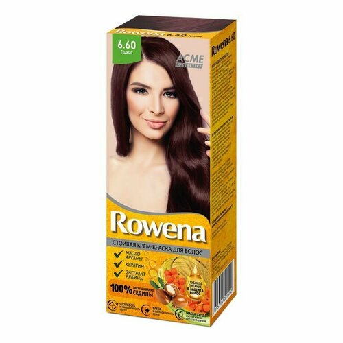 Acme cosmetics Краска для волос Rowena 6.60 Гранат