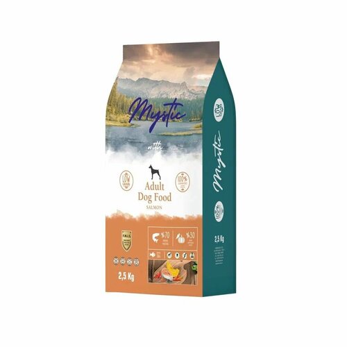 Mystic Adult Dog Food Salmon 2,5 кг сухой корм для собак с лососем 3 шт