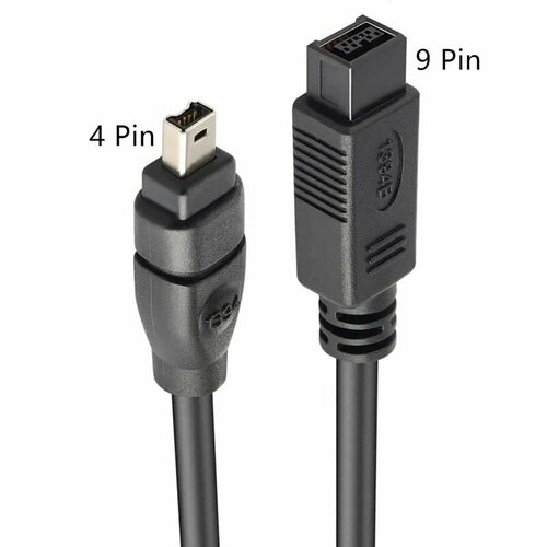 Шнур FireWire IEEE1394 9 pin - 4 pin, 1 метр