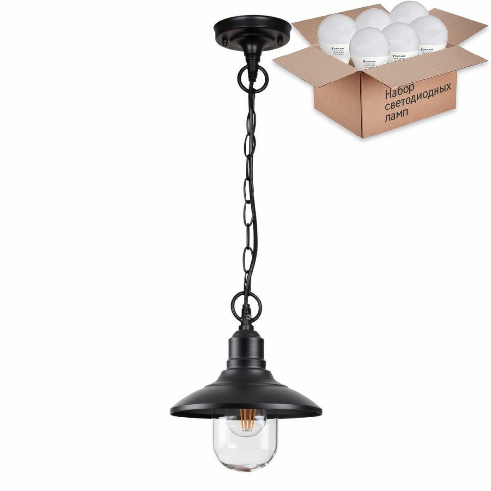 Уличный подвесной светильник Campa Odeon Light с лампочкой 4965/1+Lamps E27 P45 - фото №4