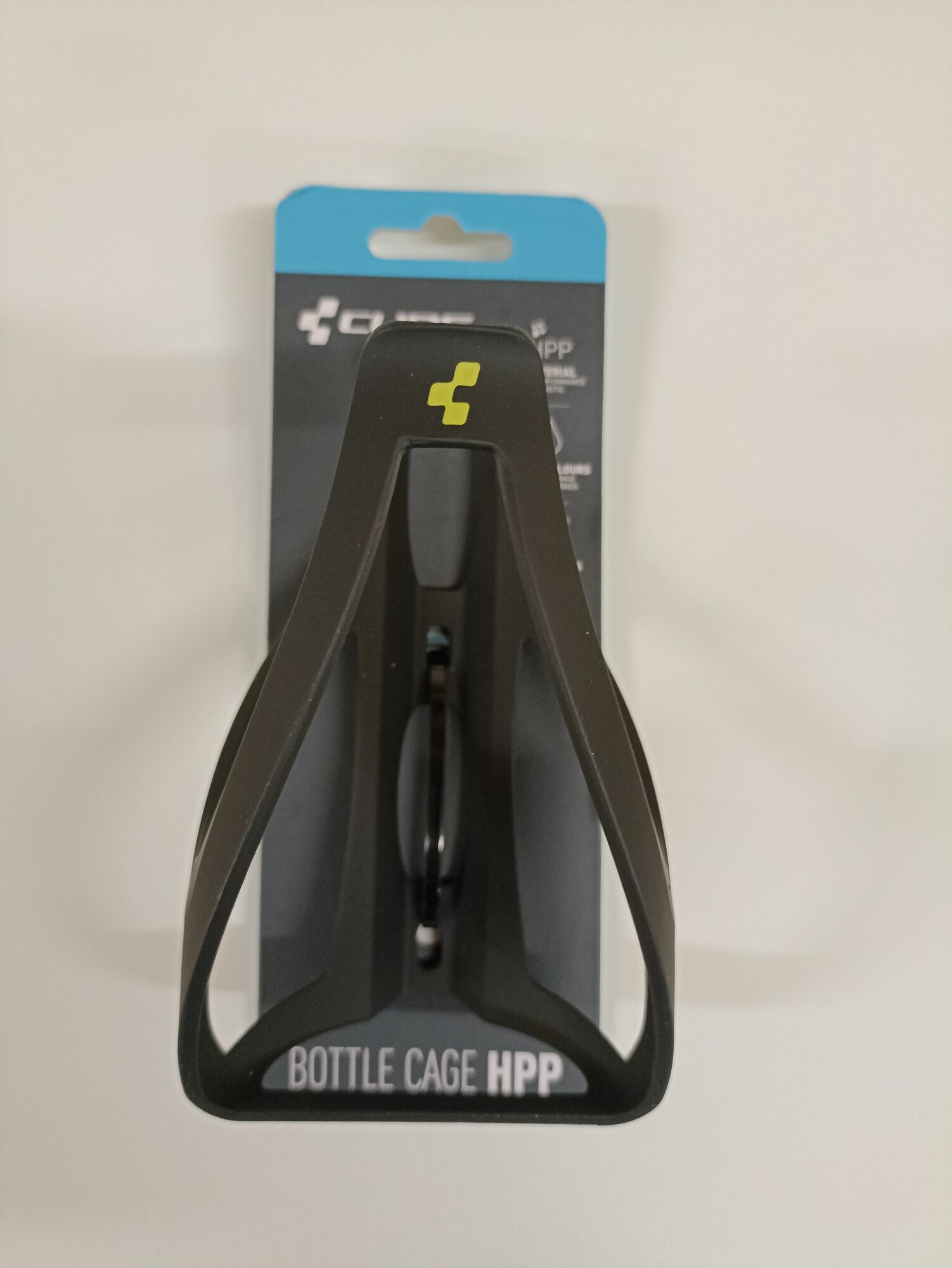 Флягодержатель Cube HPP Bottle Cage, matt black'n'flashyellow