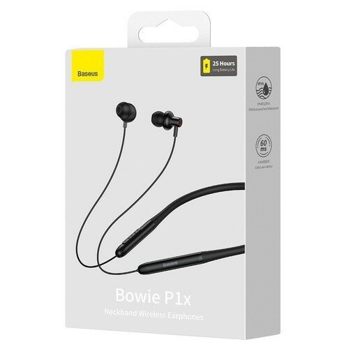 Беспроводные наушники Baseus Bowie P1x In-ear Neckband черные NGPB010001