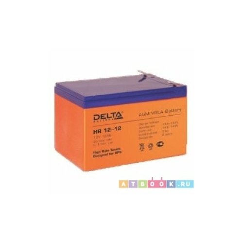 Delta HR 12-12 Аккумуляторная батарея для ИБП HR12-12 батарея delta hr 12 7 2 12v 7 2ah battery replacement apc rbc2 rbc5 rbc12 rbc22 rbc32 151мм 94мм 65мм