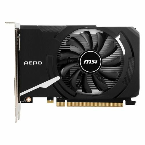фото Видеокарта MSI NVIDIA GeForce GT 1030 GT 1030 AERO ITX 4GD4 OC 4ГБ Aero, DDR4, OC, Ret