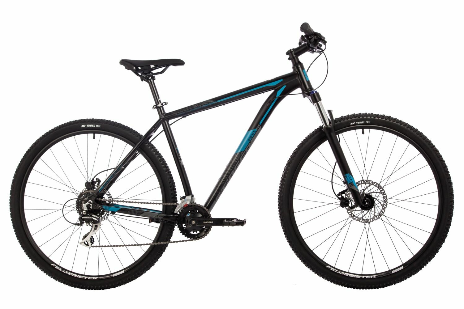 Велосипед Stinger Graphite Evo 29" (2024) (Велосипед STINGER 29" GRAPHITE EVO черный, алюминий, размер 18")