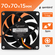 Вентилятор охлаждения Gembird D7015SM-3, 70x70x15, втулка, 3 pin,...