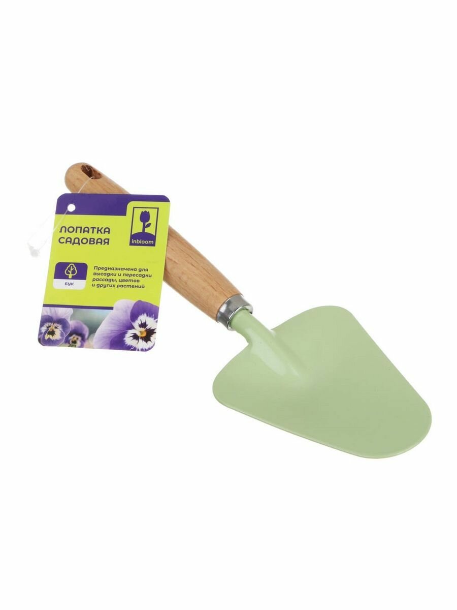 Изображение Лопатка садовая 21х6.9см, бук, металл INBLOOM