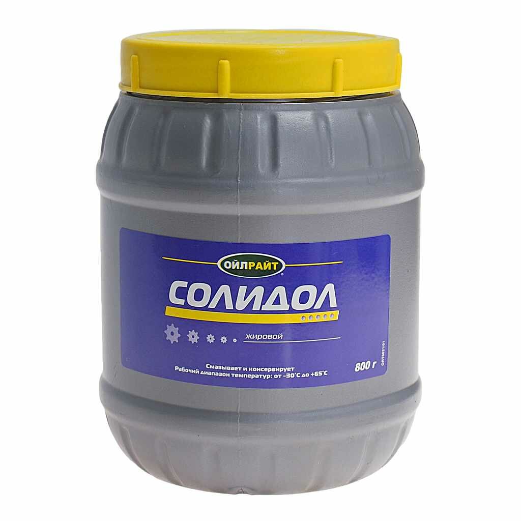 Смазка солидол Жировой 800г 6021 OIL RIGHT