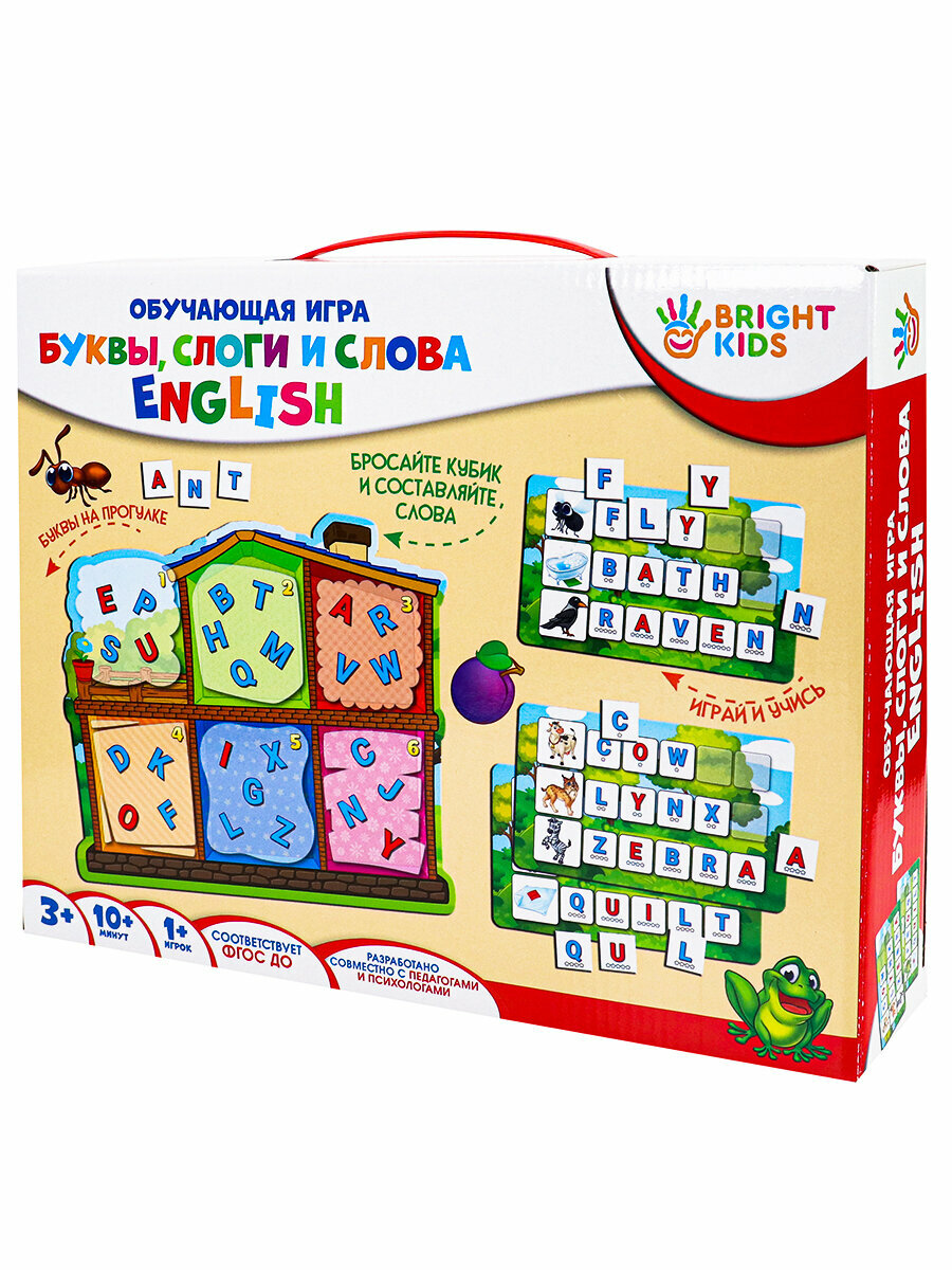 BRIGHT KIDS. Обучающая игра. Буквы, слоги И слова English