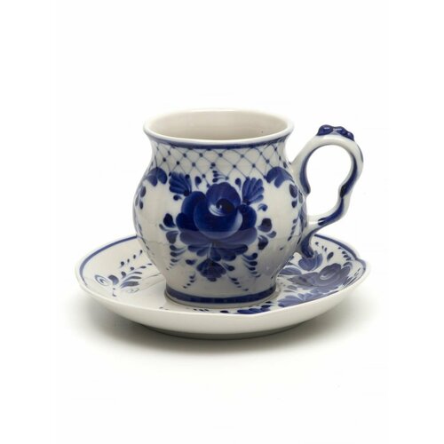 Чайная пара Голубая рапсодия 250мл авторская работа И Антропова 4360₽