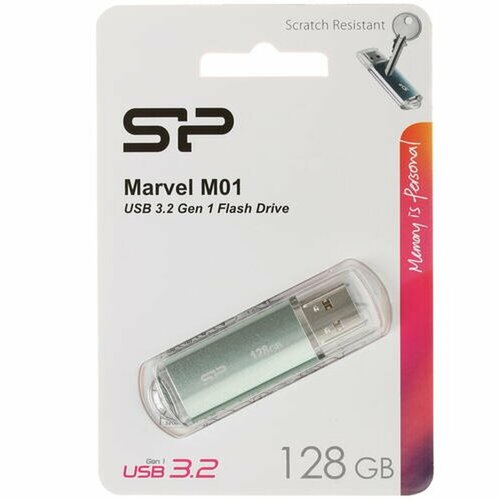 Память USB Flash 128 ГБ Silicon Power Marvel M01 [SP128GBUF3M01V1B]