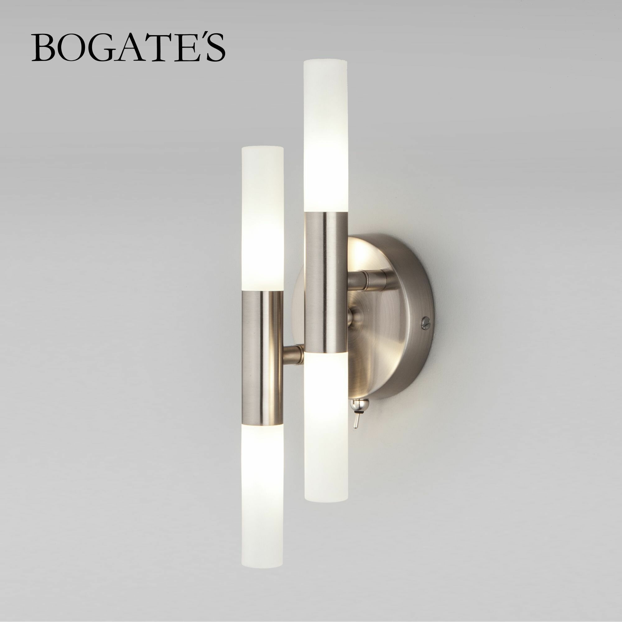 Бра / Настенный светильник Bogate's Bastone 347/4, цвет никель
