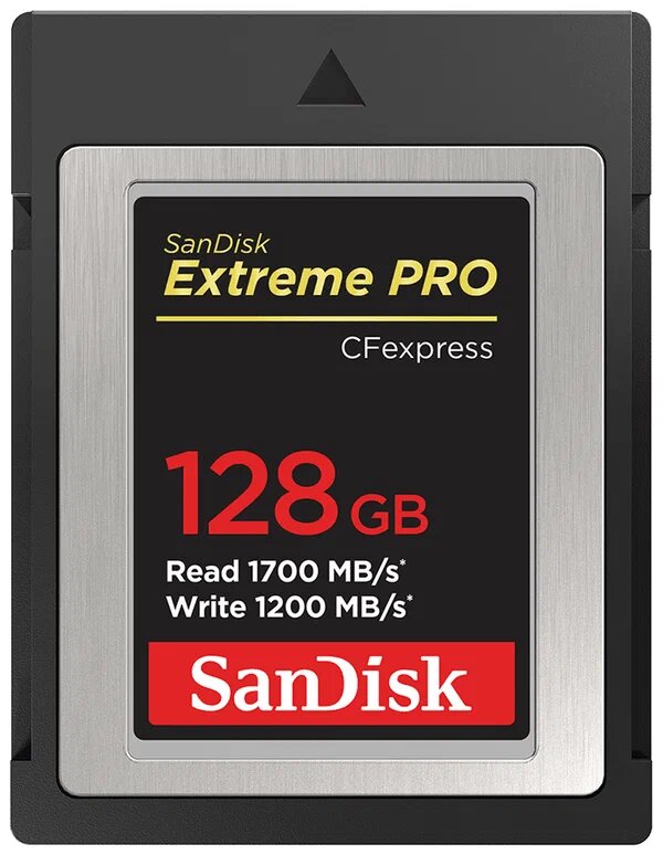 Карта памяти SANDISK EXTREME PRO 128 GB CF EXPRESS 1700/1200 TYPE B, черный