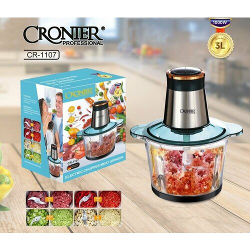 Профессиональный электрический кухонный измельчитель чоппер 3 литра 3990₽