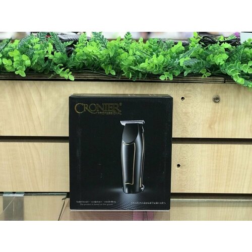 Профессиональный электрический триммер для бороды и усов черный 3240₽