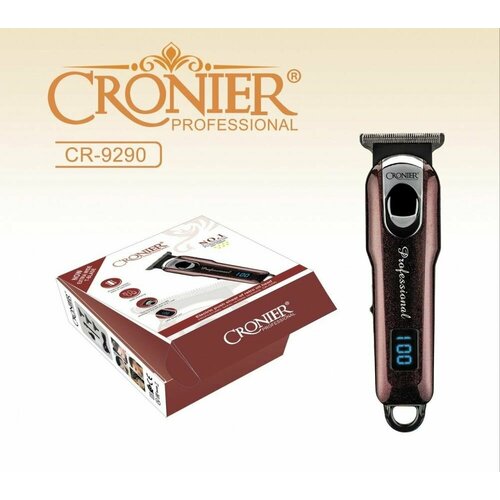 Электрический триммер для окантовки волос и бороды Темно-бордовый 2508₽