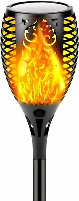 Светильник садовый на солнечных батареях в виде факела