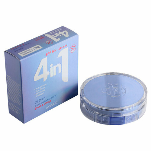 Крем-кушон для лица с коллагеном DrCellio Dr G50 4 in 1 Sanddeuthan Cushion FreshLifting 23 Natural Beige 1482₽