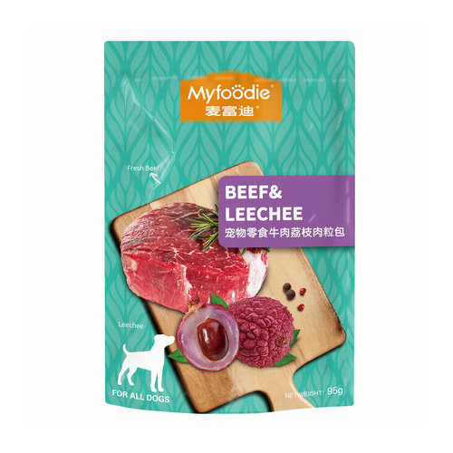 MYFOODIE DOG Пауч для собак Говядина личи 95 гр 104.2.0121