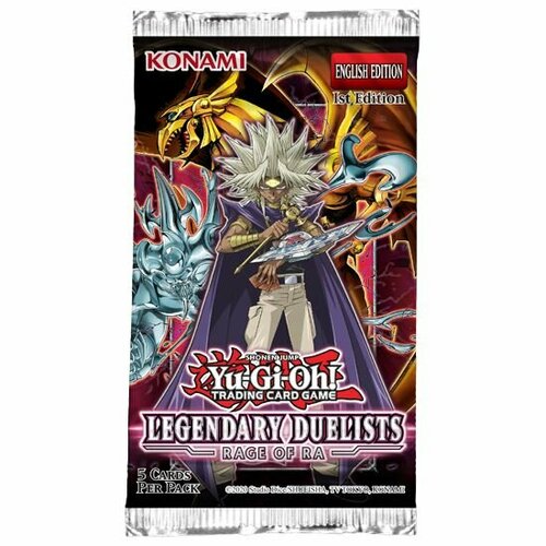 Настольная игра Yu-Gi-Oh - бустер выпуска Legendary Duelist. Rage of Ra Booster на английском языке