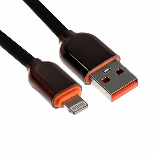 Кабель Lightning - USB 6 A оплётка PVC 1 метр чёрный 352₽