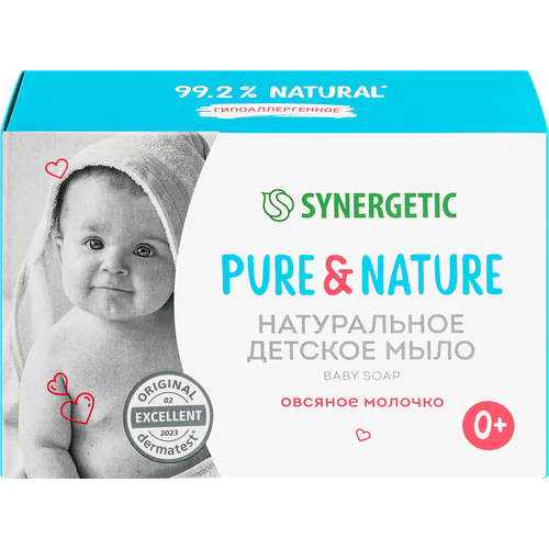 Мыло детское SYNERGETIC Овсяное молочко, 90г