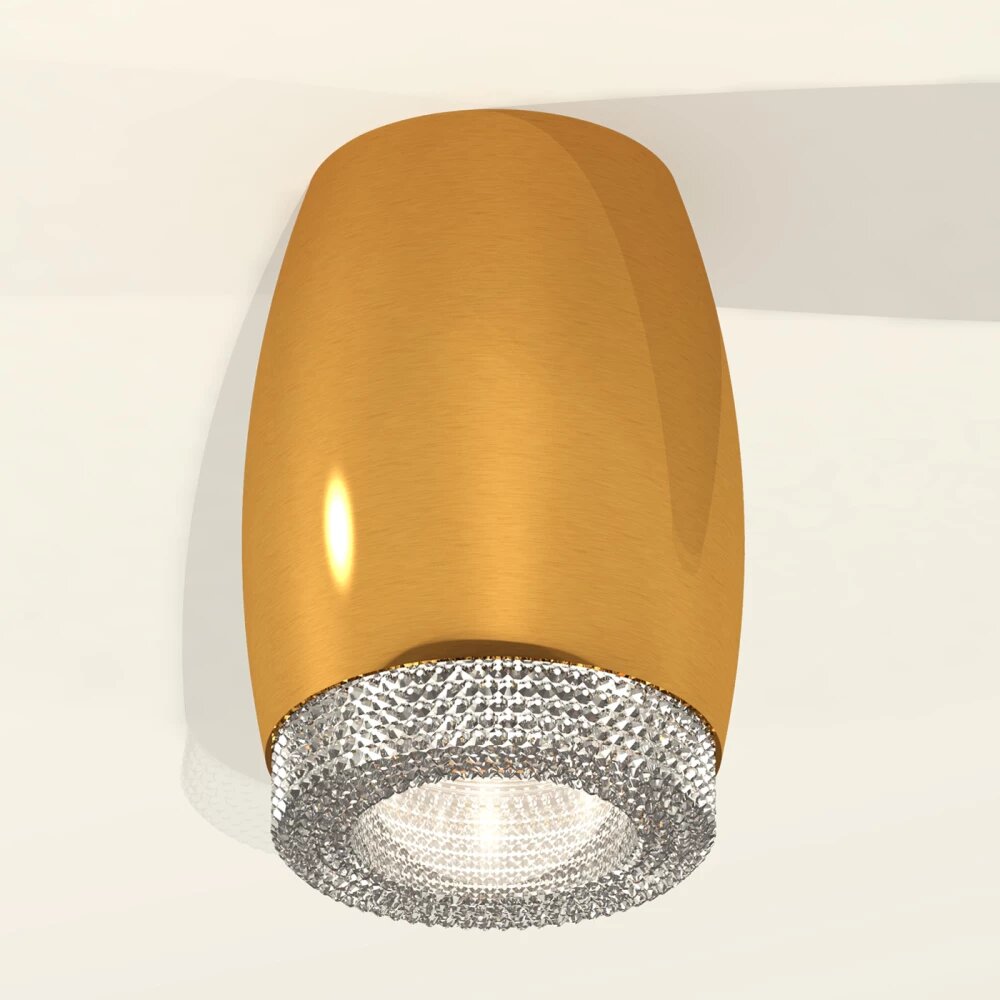 Комплект накладного светильника с композитным хрусталем XS1125010 PYG/CL золото желтое полированное/прозрачный MR16 GU5.3 (C1125, N7191)