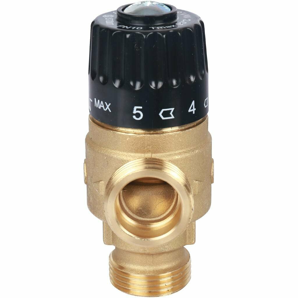 STOUT Термостатический смесительный клапан 3/4" STOUT НР 30-65°С 1,8 KV - фото №2