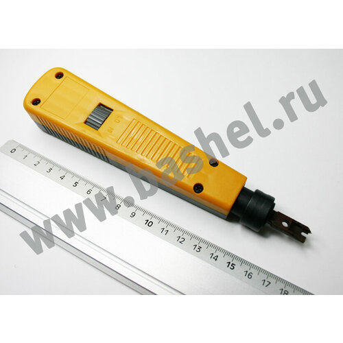 Инструмент (кросс - нож) HY-110 для обрезки витой пары и заделки контактов тип 110 с регулировкой усилия, DAYTON