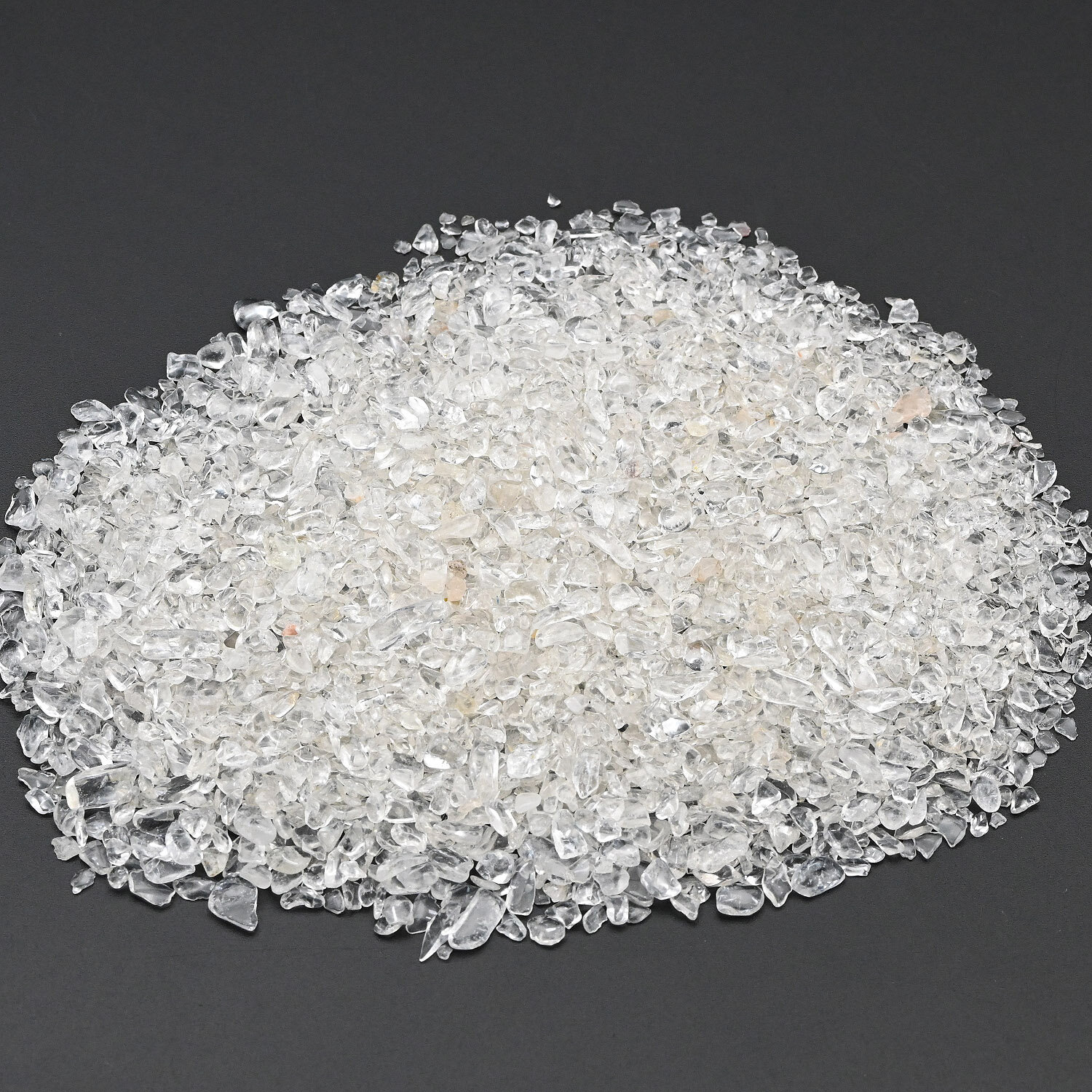 фото Горный хрусталь галтовка фракция 3-5мм, упаковка 100г. РадугаКамня