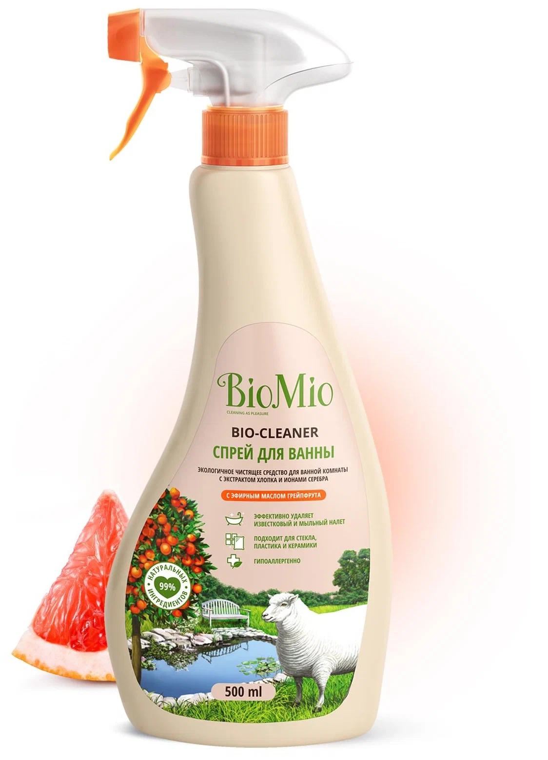 BioMio спрей для ванной комнаты Грейпфрут, 0.5 л