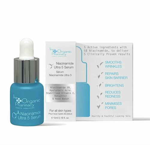 The Organic Pharmacy мини сыворотка для лица niacinamide ultra Serum 5 ml