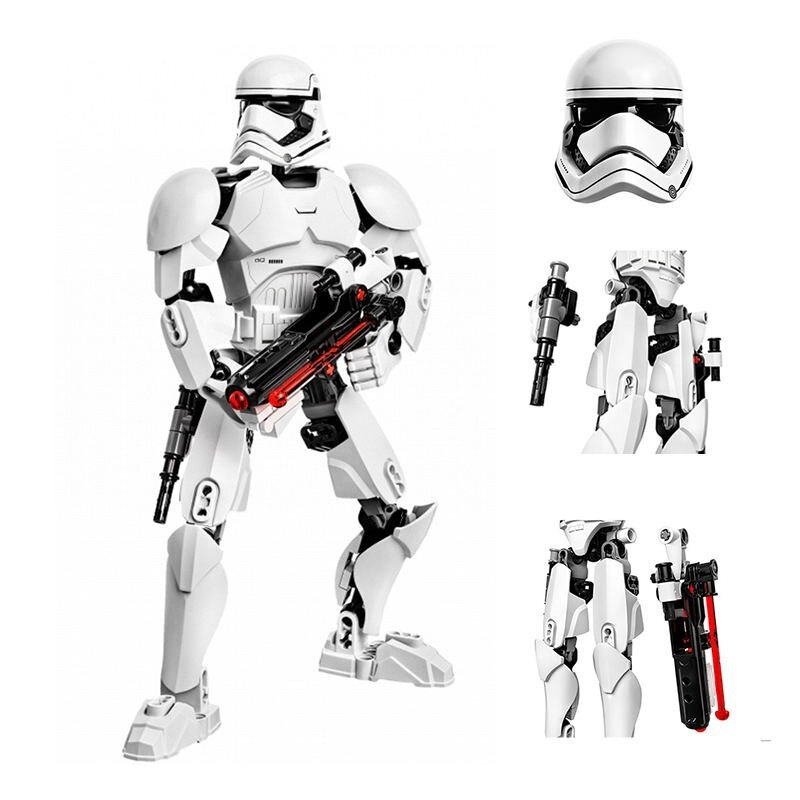 Конструктор лего совместимый для мальчиков Star Wars "Штурмовик", Decool, 81+ деталей, фигурка совместима с лего бионикл