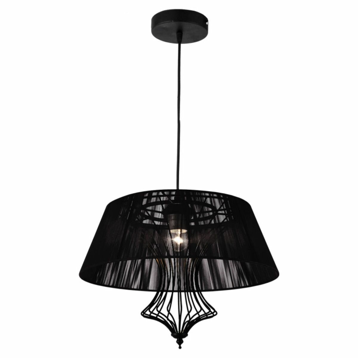 Светильник Lussole Cameron LSP-8106, E27, 40 Вт, кол-во ламп: 1 шт, цвет: черный