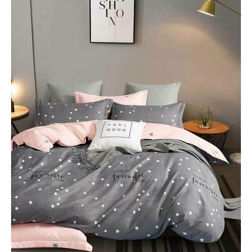 Комплект постельного белья Mency 2 спальный, Звезды