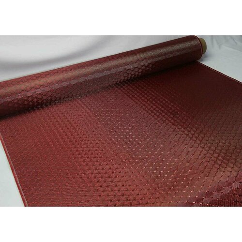 Гибридная ткань Карбон-Кевлар Красные Соты 100см