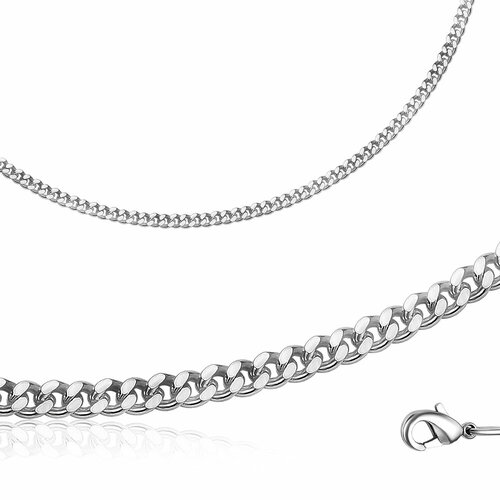 Браслет-цепочка Anikom, размер 19 см, серебристый