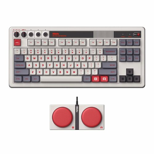 Клавиатура проводная+беспроводная 8BitDo Retro Mechanical Keyboard - N Edition
